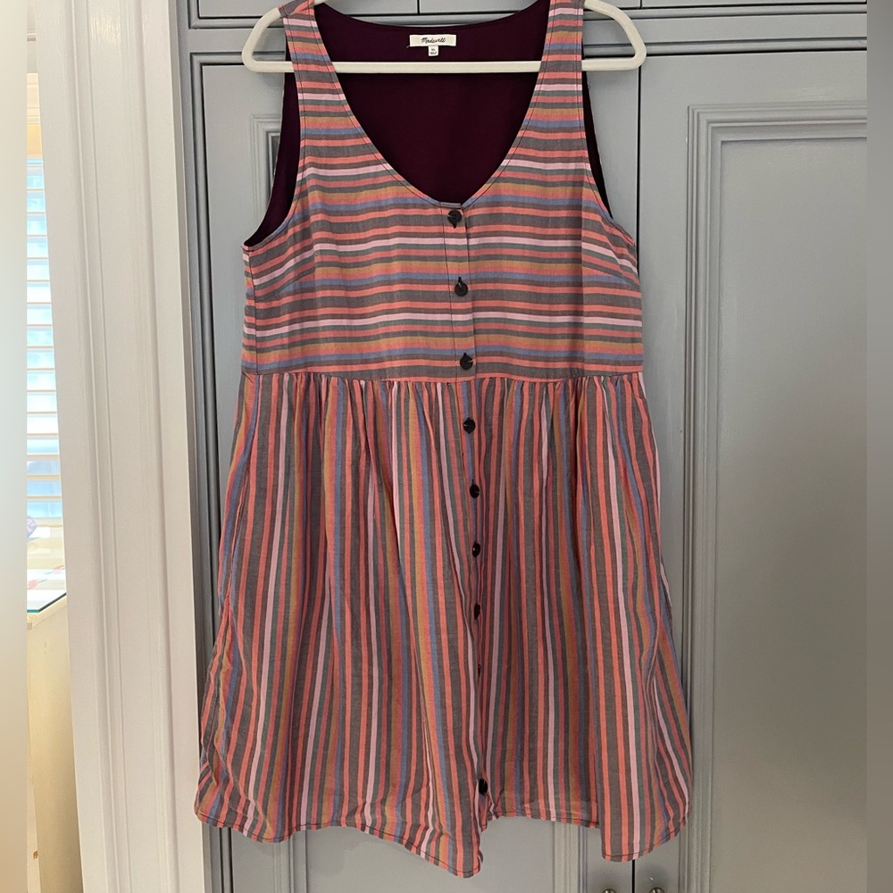 Madewell flowy striped dress